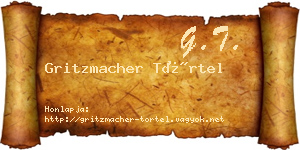 Gritzmacher Törtel névjegykártya